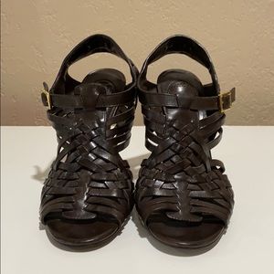 TORY BURCH WOVEN STILETTO SANDAL size 8